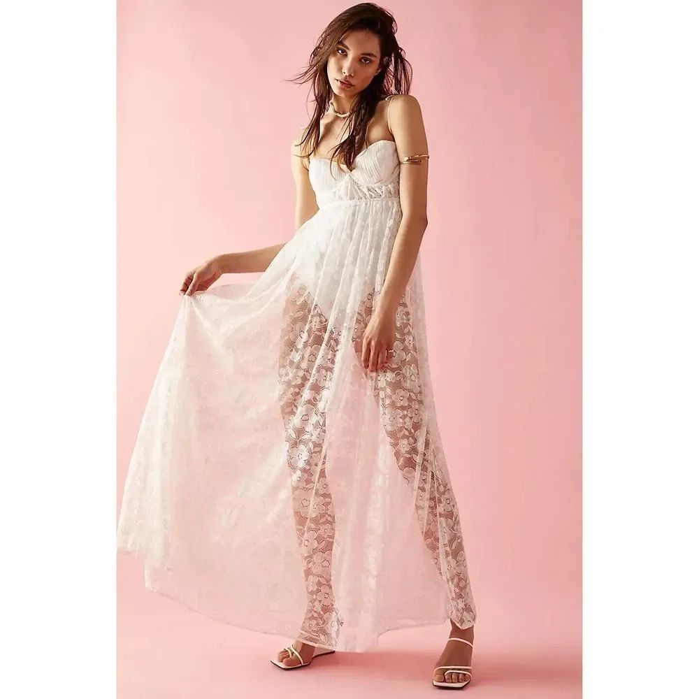 Free People For Love & Lemons Lorena Maxi Dress